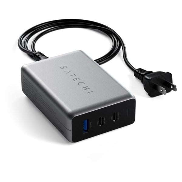 Satechi ST-TC100GM-UK 100W USB-C PD Compact GaN Charger Space Grey