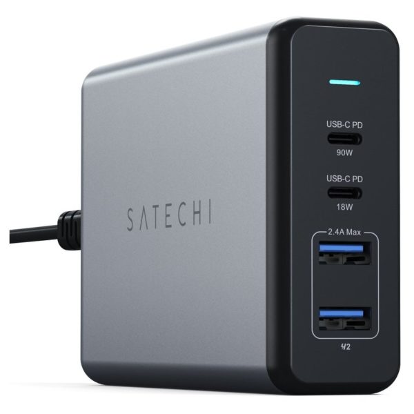 Satechi ST-TC108WM-UK 108W PRO USB-C PD Desktop Charger Space Grey