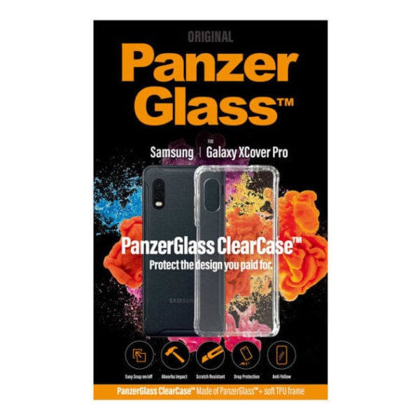 PanzergGlass™ Case Friendly Screen Protector for Samsung X Cover Pro (7227) + Clear Case (257) + Zentality WPB001 Wireless Charger + Zentality E25 Earpods + Zentality S010 Fitness Tracker