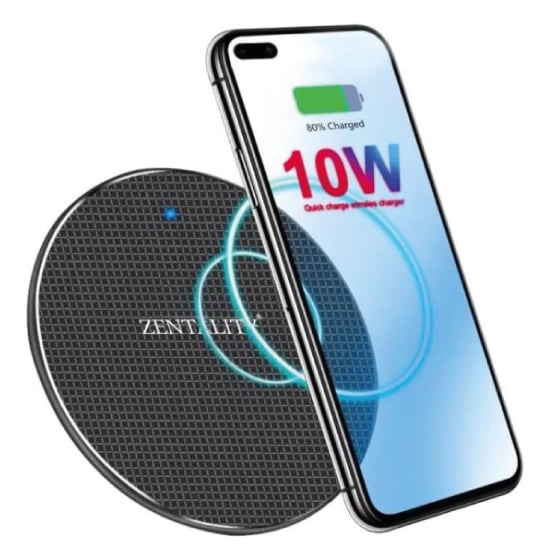 PanzergGlass™ Case Friendly Screen Protector for Samsung X Cover Pro (7227) + Clear Case (257) + Zentality WPB001 Wireless Charger + Zentality E25 Earpods Blue