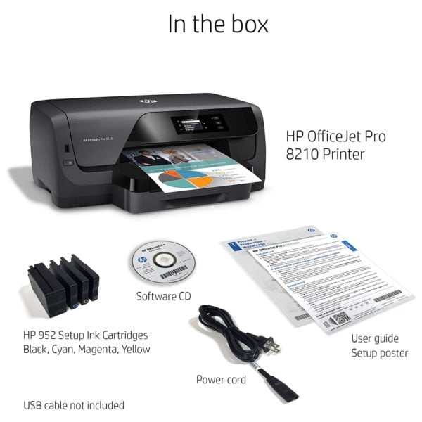 HP D9L64A OfficeJet Pro 8210 Printer