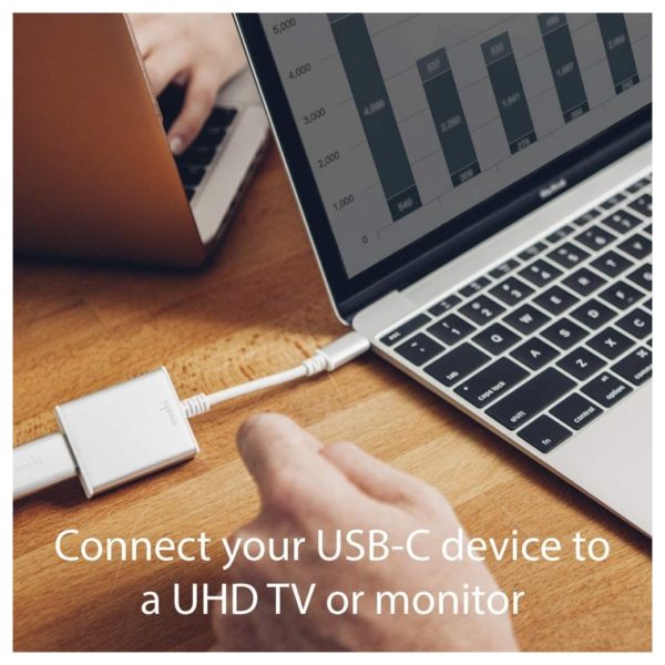 Moshi MSHI-L-084202 USB-C To HDMI Adapter Silver