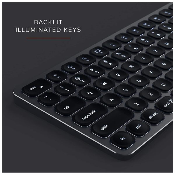 Satechi ST-ACBKM Compact Backlit Bluetooth Keyboard Space Gray