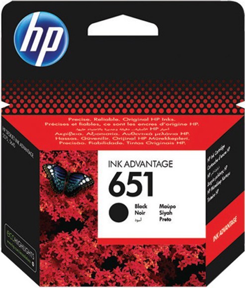 HP C2P10AE 651 Black Original Ink Advantage Cartridge