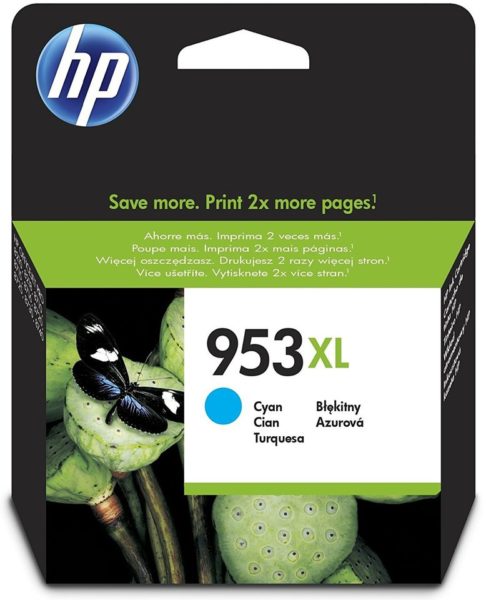 HP 953XL F6U16AE High Yield Cyan Original Ink Cartridge