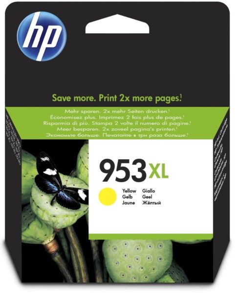 HP 953XL F6U18AE High Yield Yellow Original Ink Cartridge