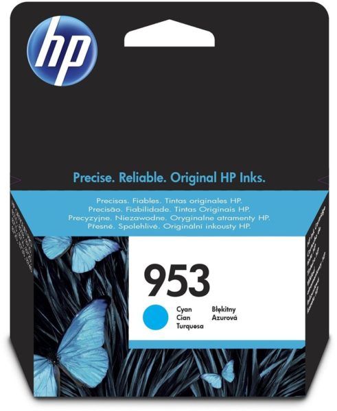 HP 953 F6U12AE Cyan Original Ink Cartridge