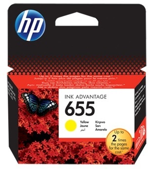 HP 655 CZ112AE Ink Cartridge Yellow