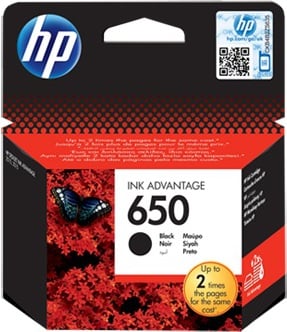 HP CZ101AE 650 Original Ink Advantage Cartridge Black