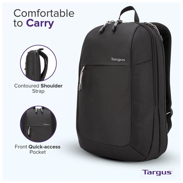 Targus TSB966GL/1620WM/EP28 15.6" Intellect Essentials Backpack + Rapoo 1620 Wireless Optical Mouse + Rapoo EP28 Wired In Ear Earphones