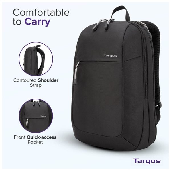 Targus TSB966GL/1620WM 15.6" Intellect Essentials Backpack + Rapoo 1620 Wireless Optical Mouse