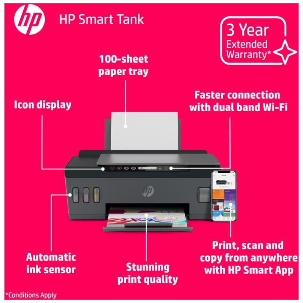 HP 3YW73A Smart Tank 519 Wireless All-in-One Ink Tank Printer